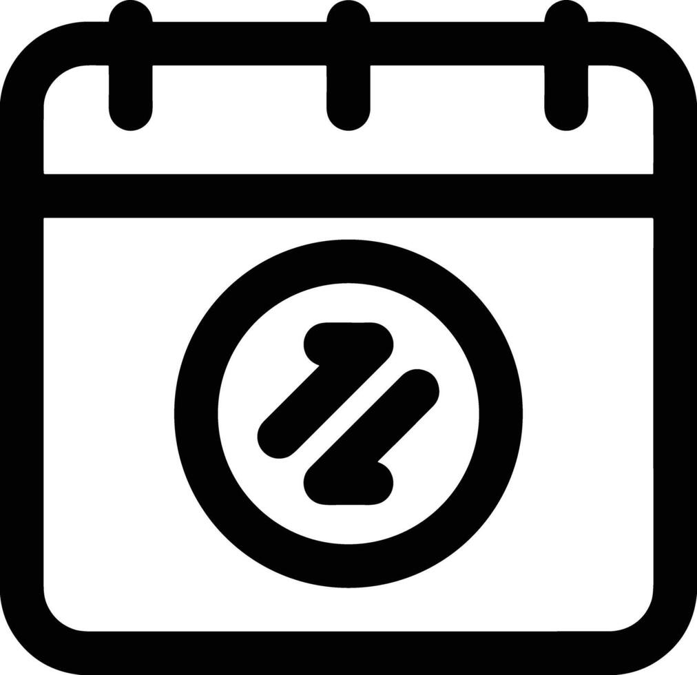 Calendar Icon symbol image for schedule or appointment vector