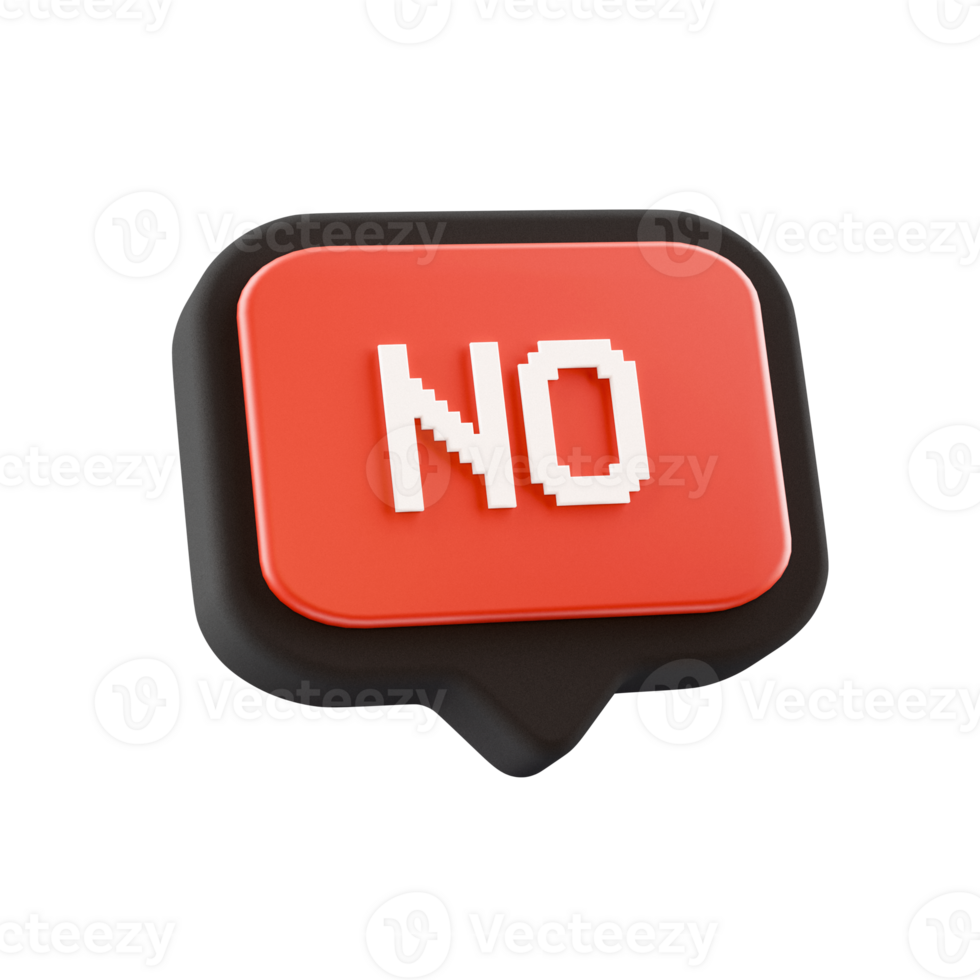 3d speech bubble object with NO text, on transparent background png