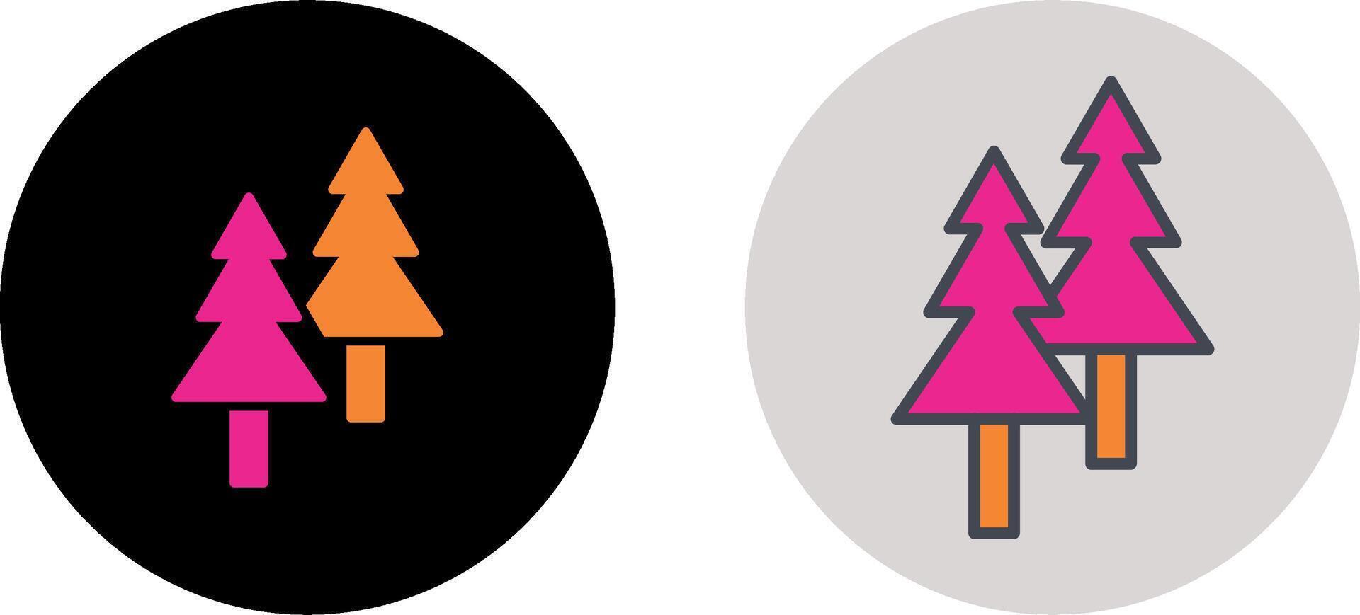 Pine Tree Icon Design vector