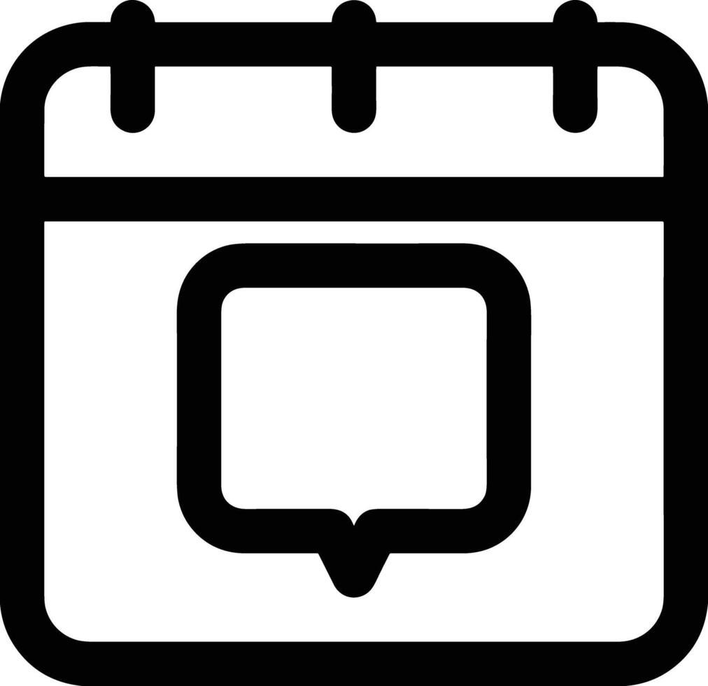 Calendar Icon symbol image for schedule or appointment vector