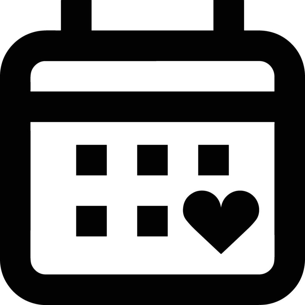 Calendar Icon symbol image for schedule or appointment vector