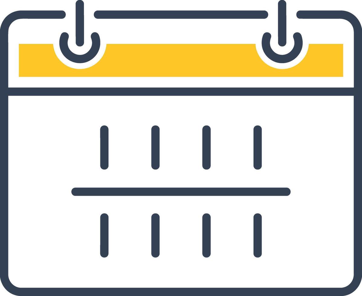 Calendar Icon symbol image for schedule or appointment vector