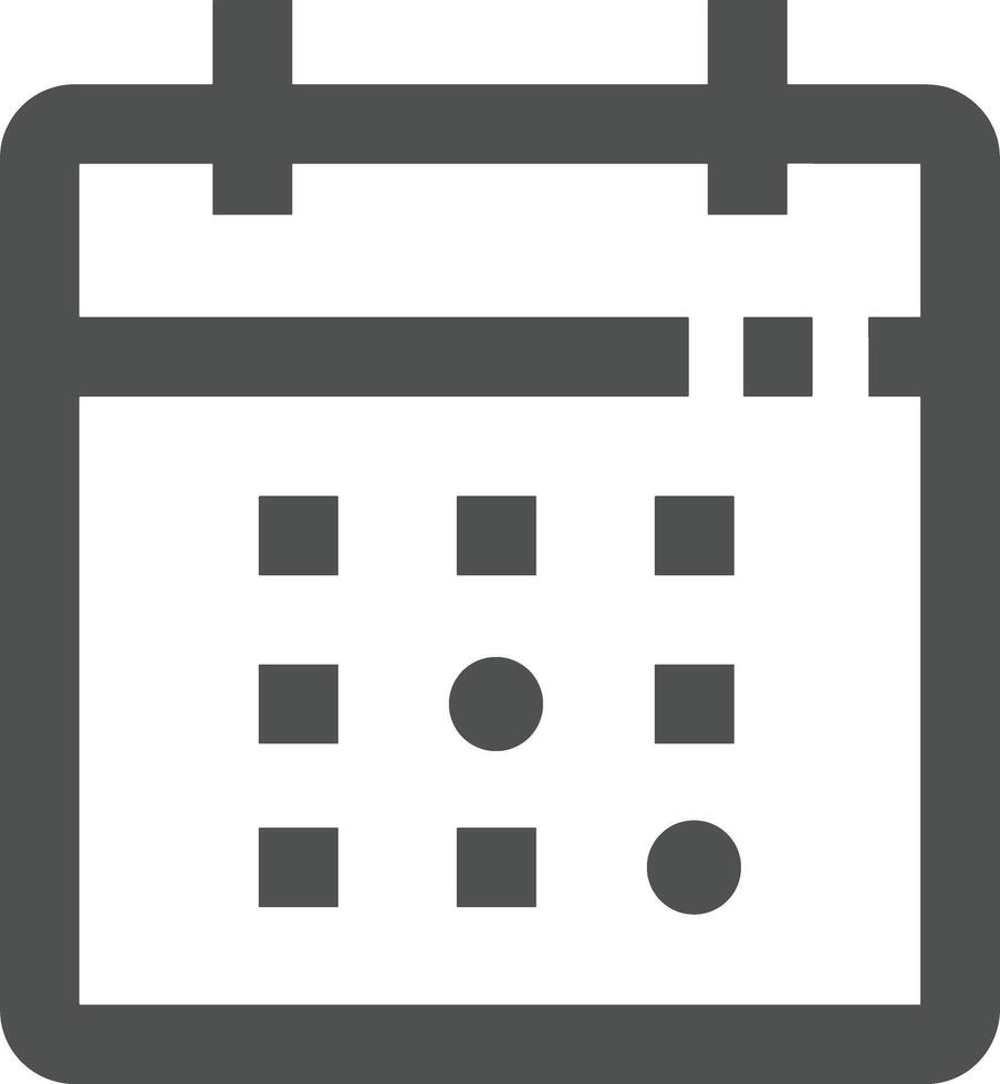 Calendar Icon symbol image for schedule or appointment vector