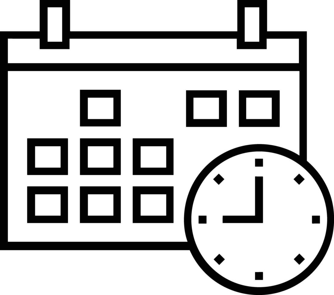Calendar Icon symbol image for schedule or appointment vector