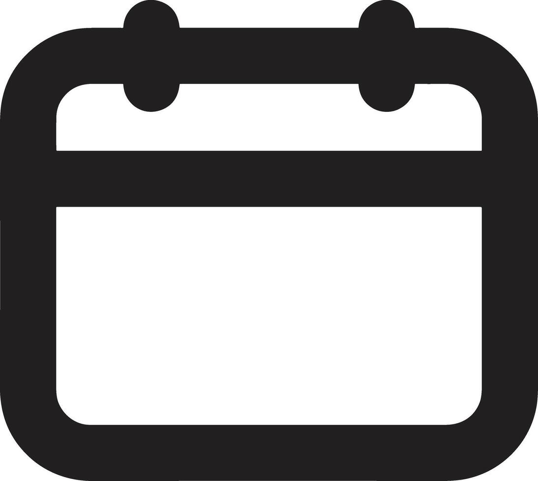 Calendar Icon symbol image for schedule or appointment vector