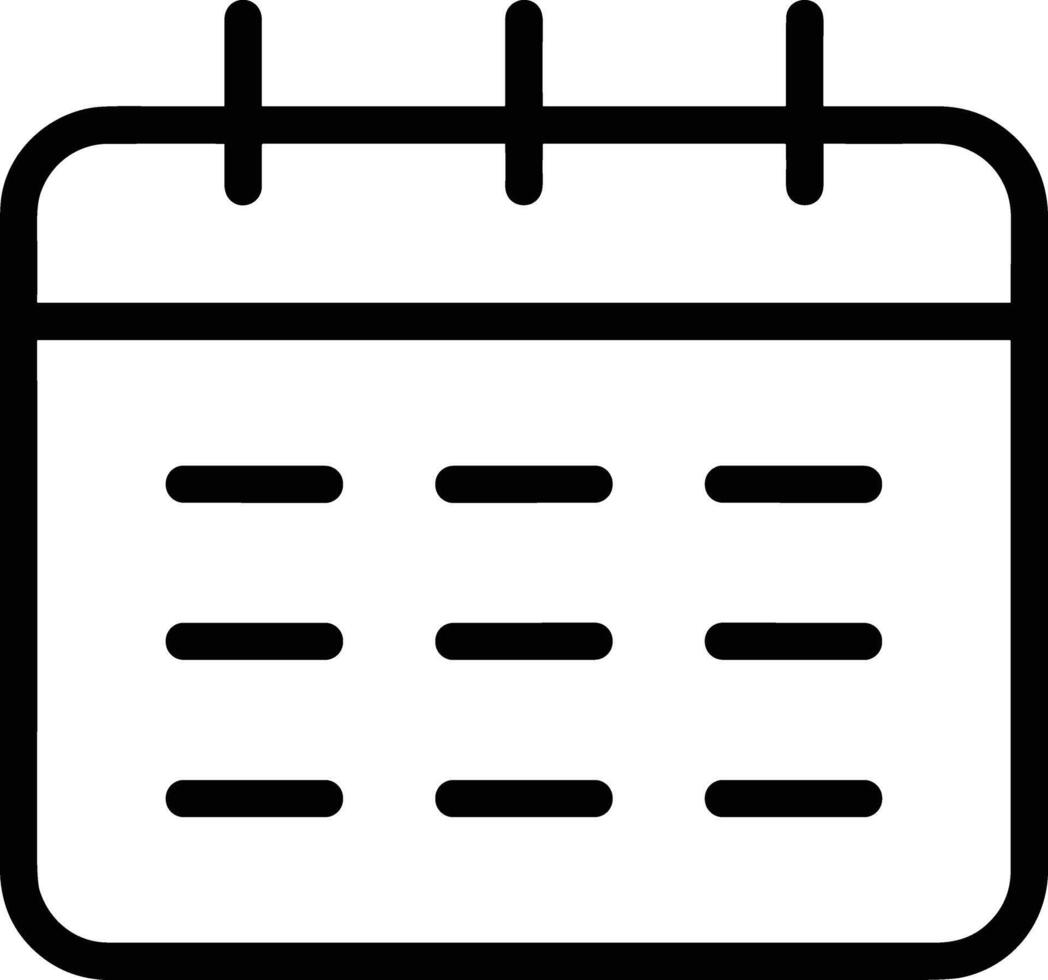 Calendar Icon symbol image for schedule or appointment vector