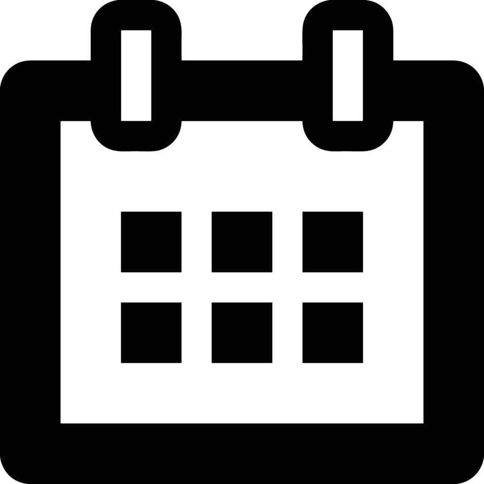 Calendar Icon symbol image for schedule or appointment vector
