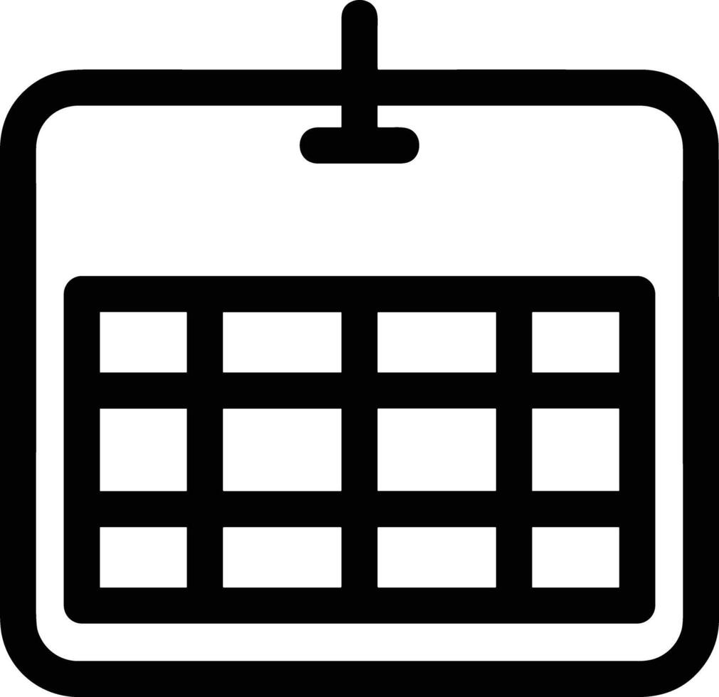 Calendar Icon symbol image for schedule or appointment vector