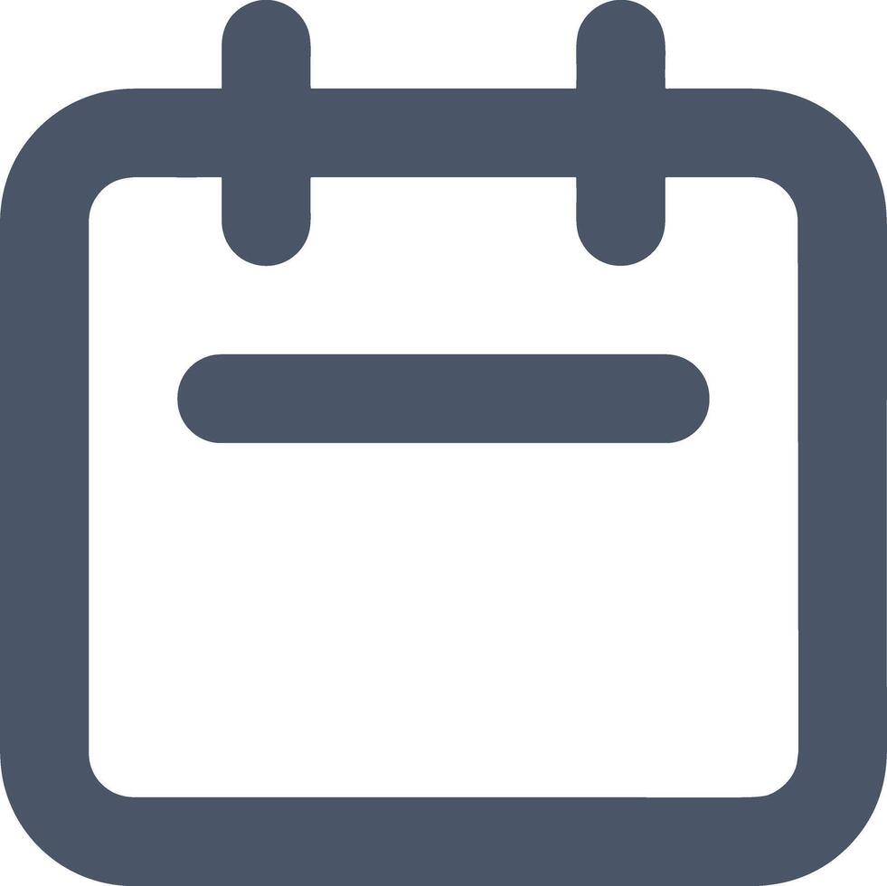 Calendar Icon symbol image for schedule or appointment vector