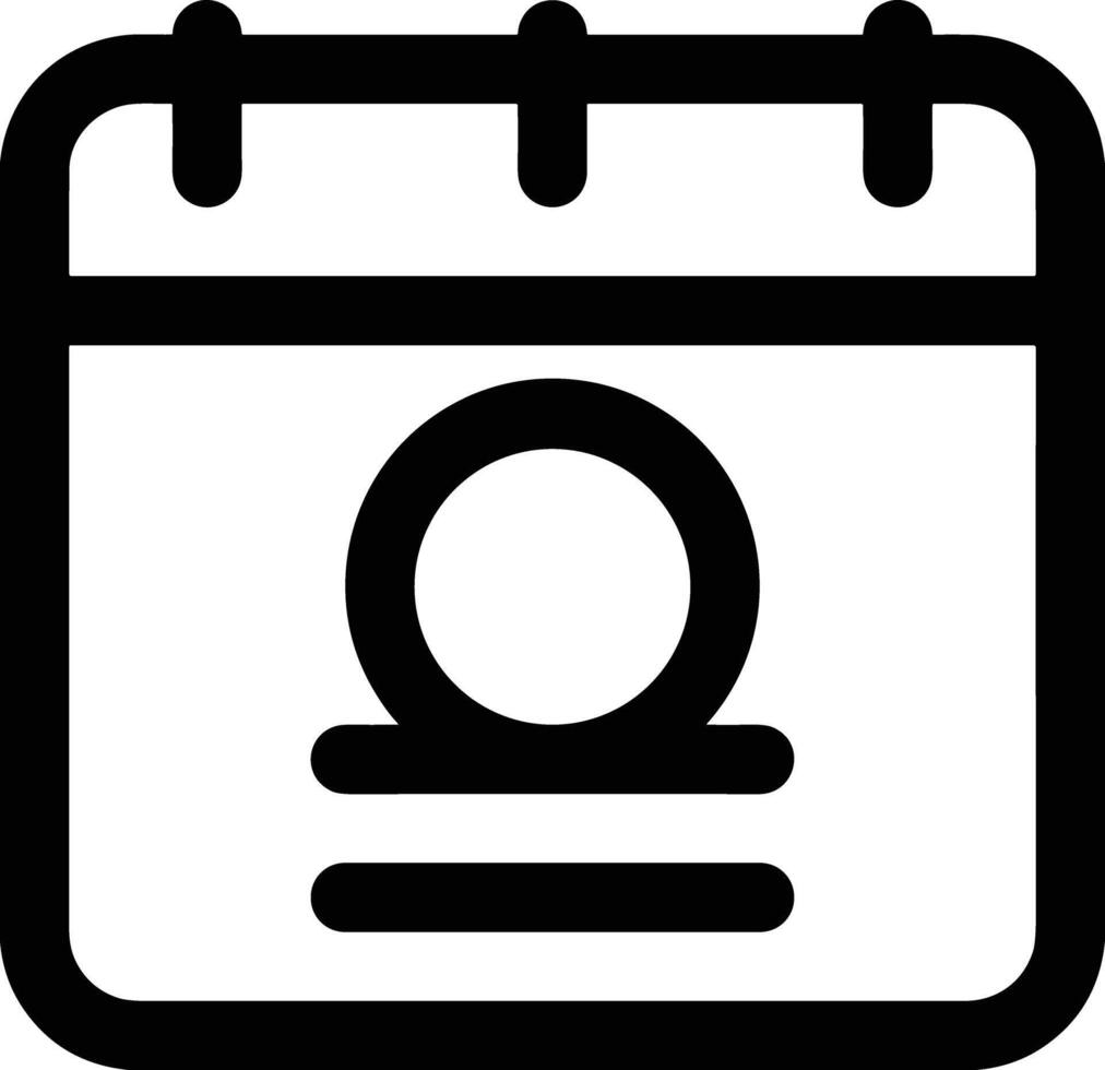 Calendar Icon symbol image for schedule or appointment vector