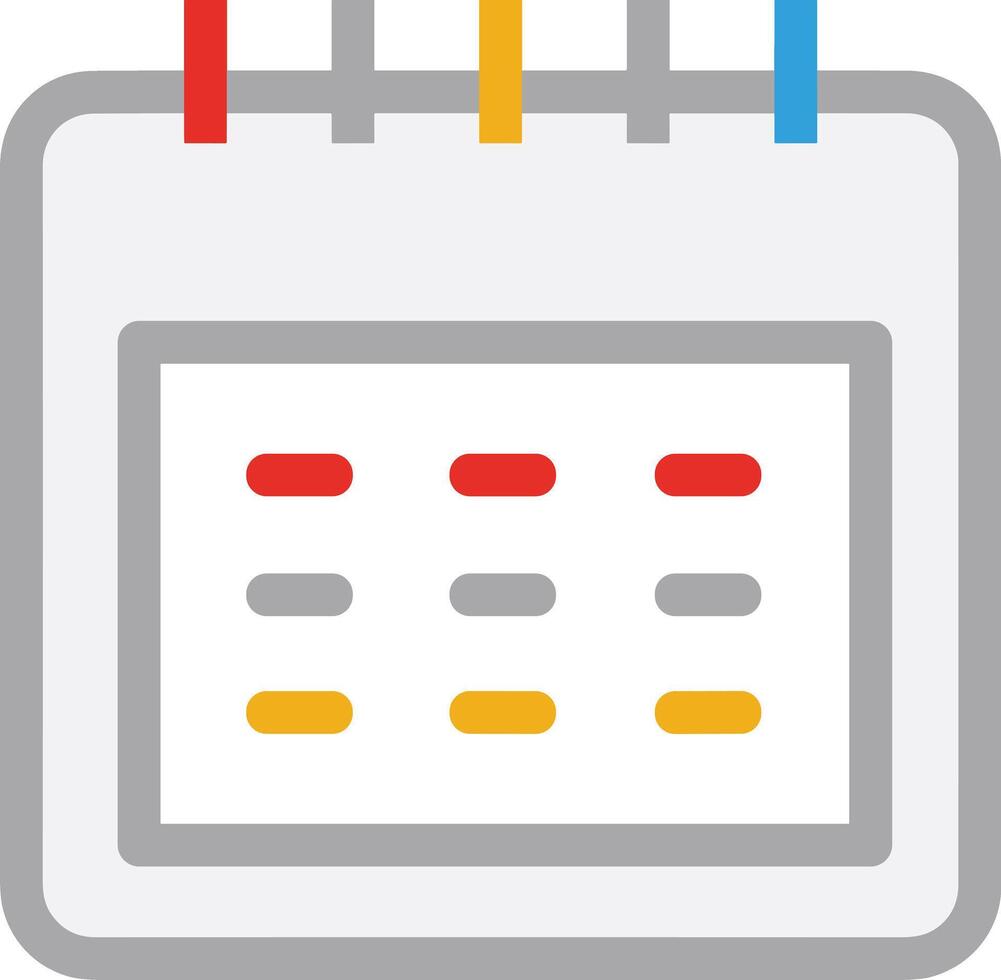 Calendar Icon symbol image for schedule or appointment vector