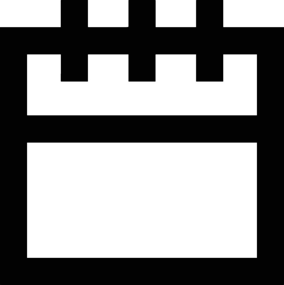 Calendar Icon symbol image for schedule or appointment vector