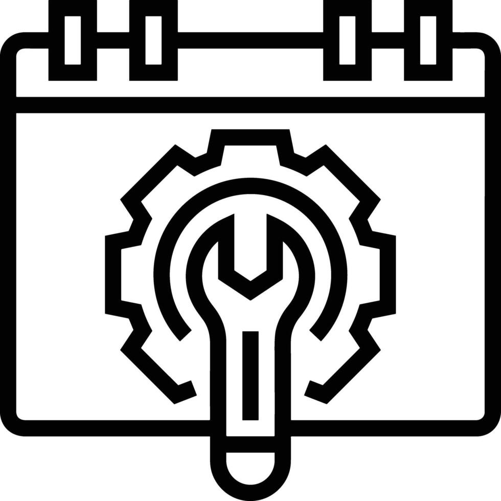 Calendar Icon symbol image for schedule or appointment vector