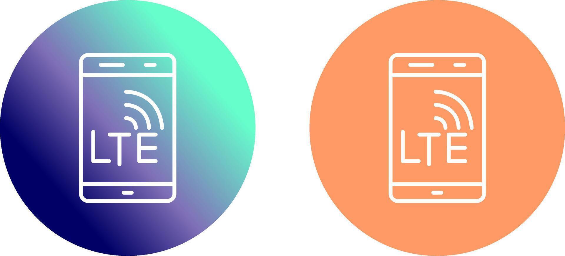 LTE Icon Design vector