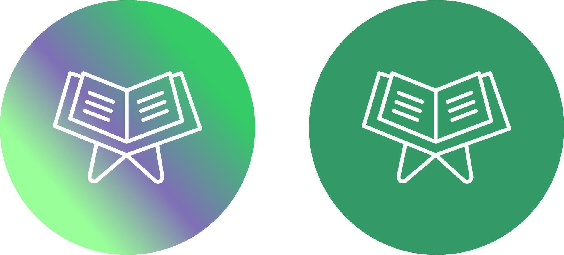Reading Holy Book Icon Design vector