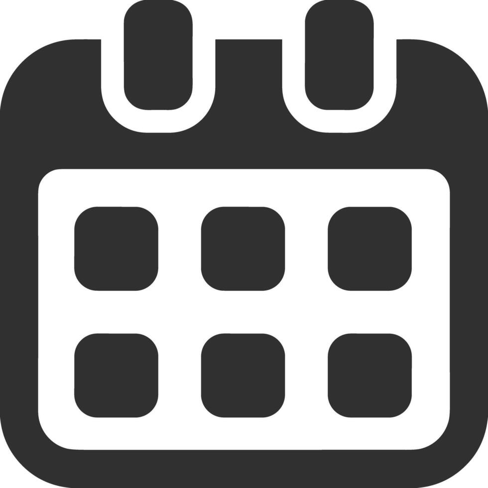 Calendar Icon symbol image for schedule or appointment vector