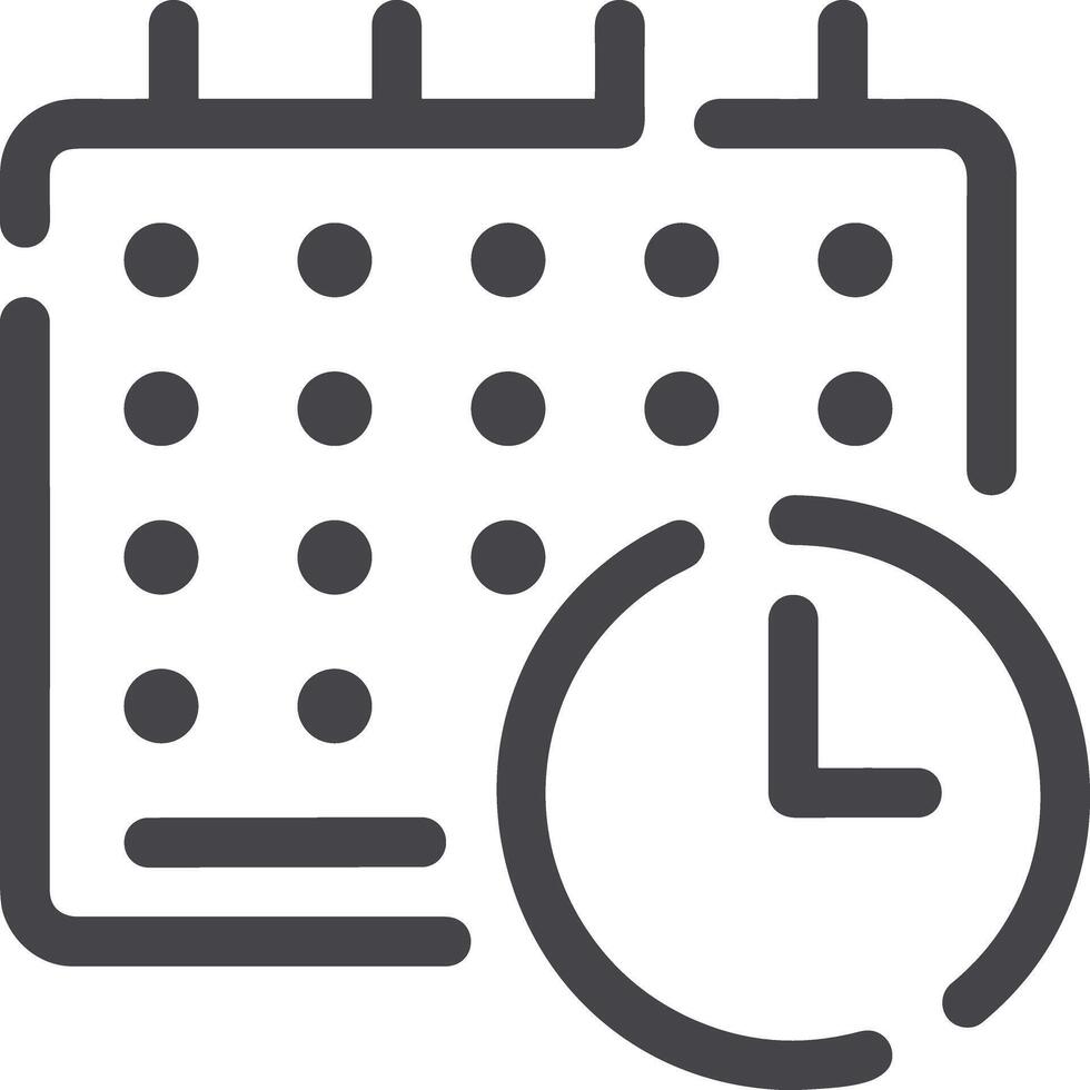 Calendar Icon symbol image for schedule or appointment vector