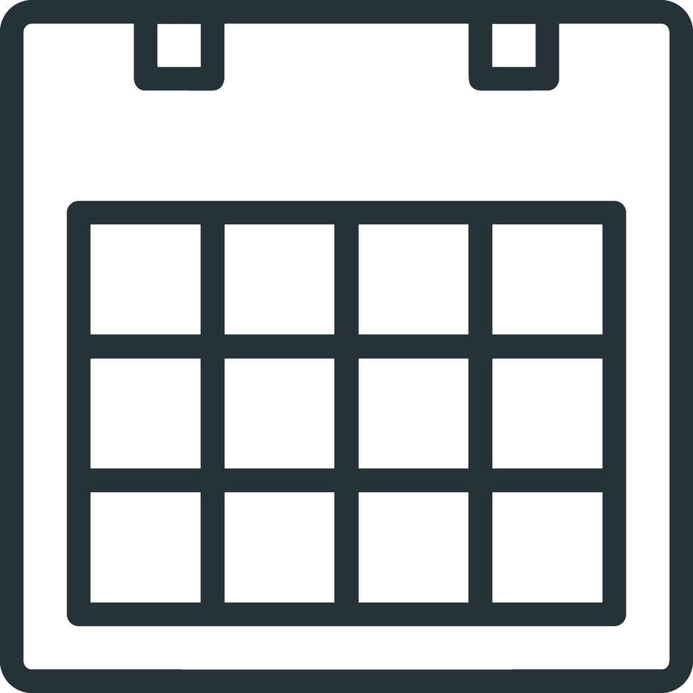 Calendar Icon symbol image for schedule or appointment vector