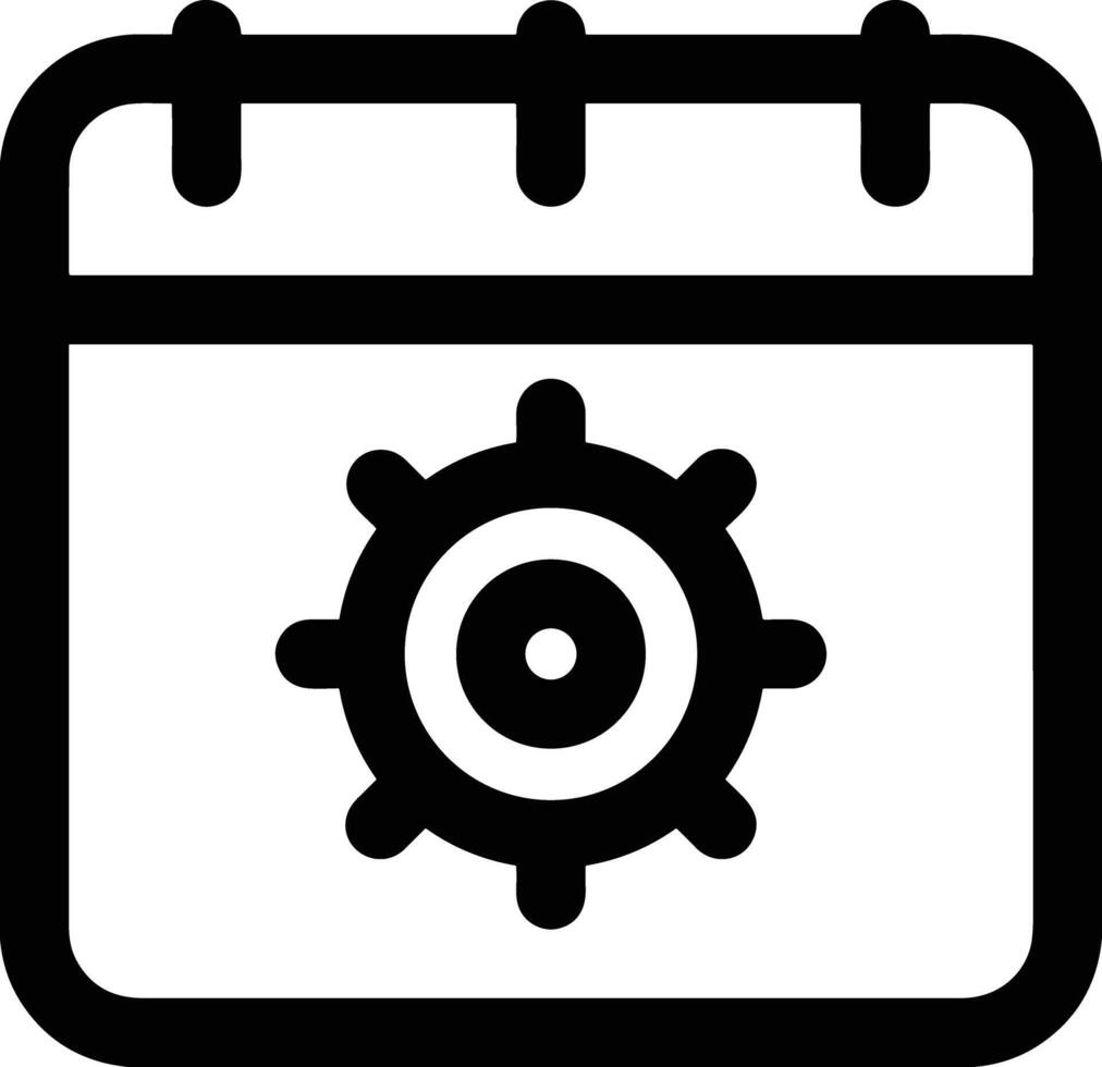 Calendar Icon symbol image for schedule or appointment vector
