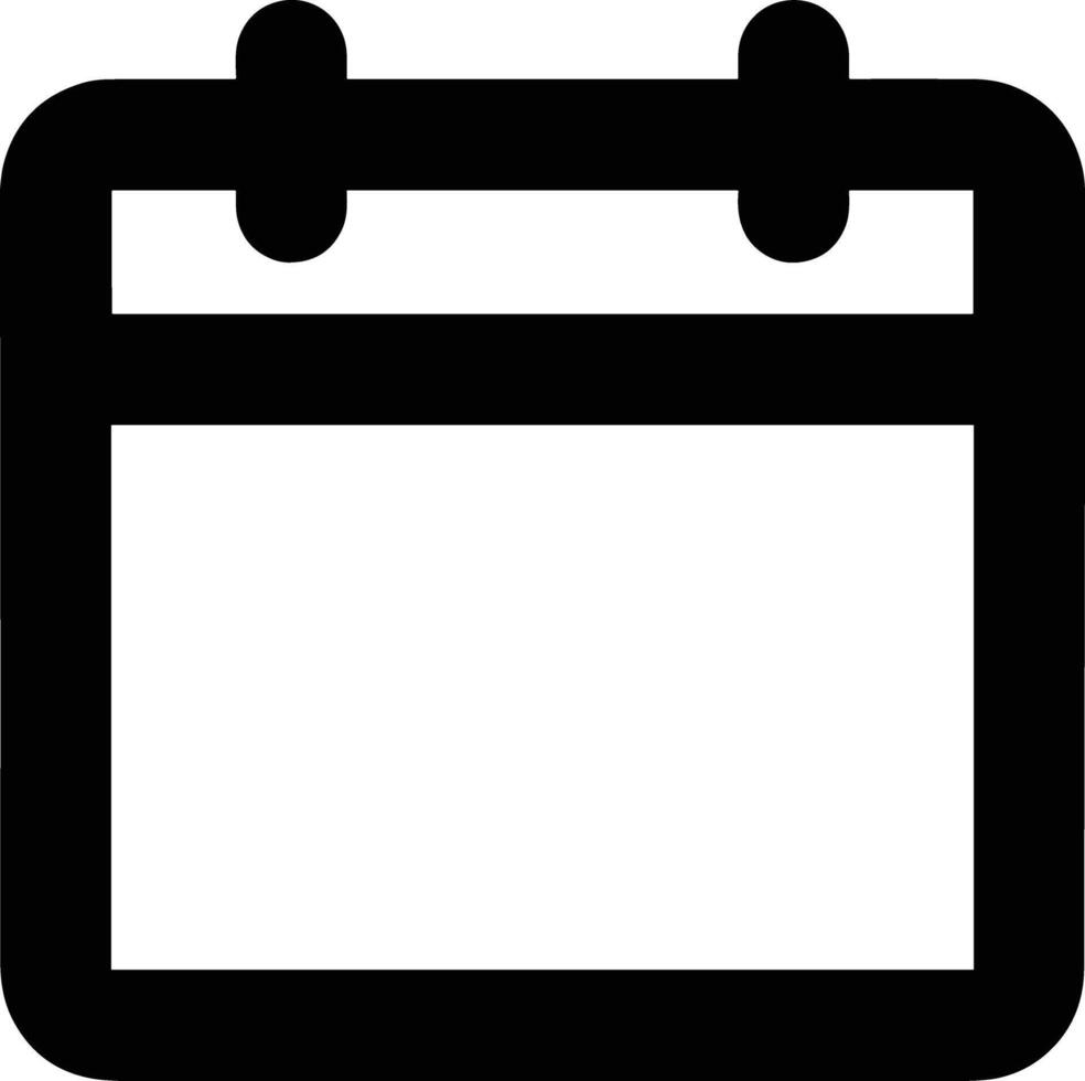 Calendar Icon symbol image for schedule or appointment vector