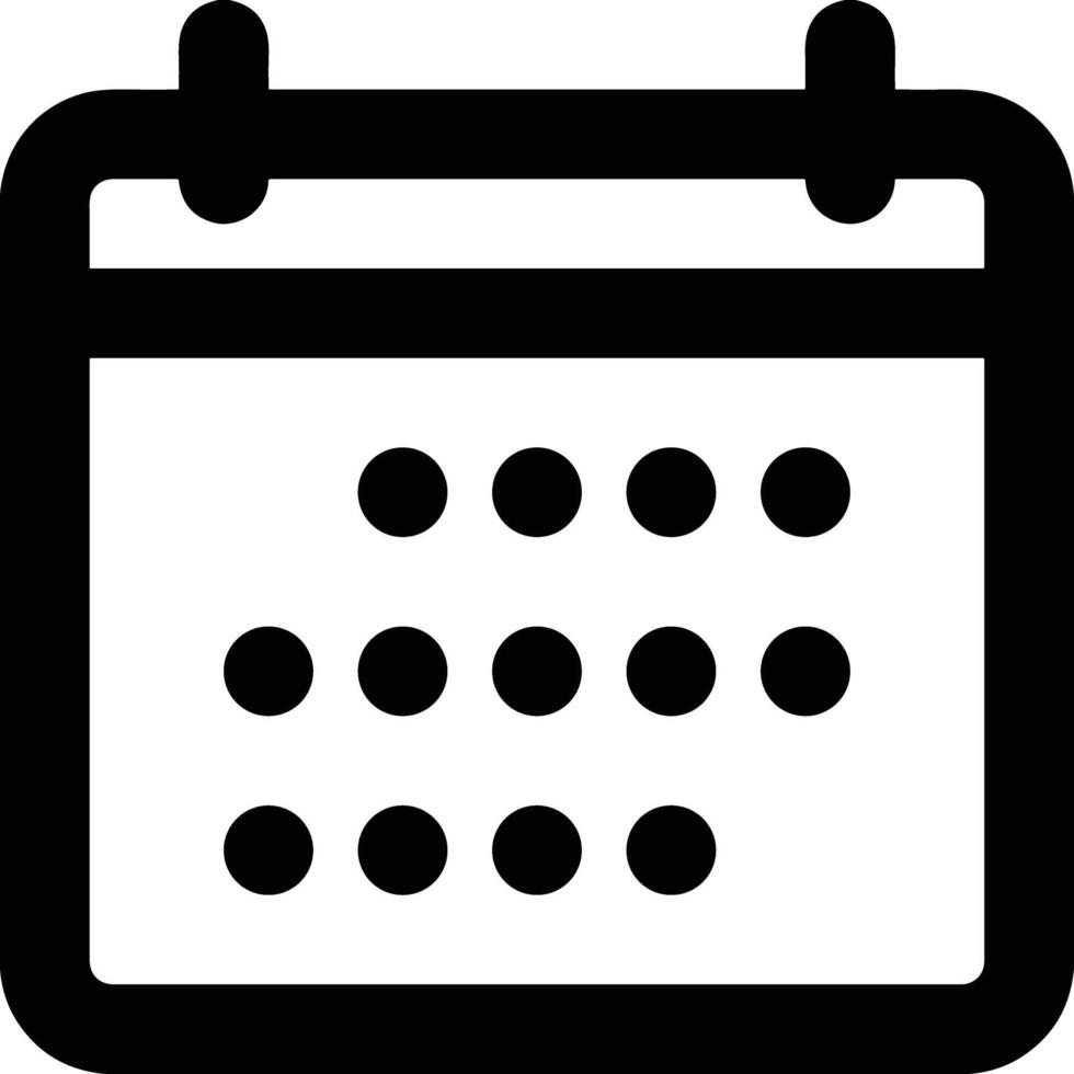 Calendar Icon symbol image for schedule or appointment vector