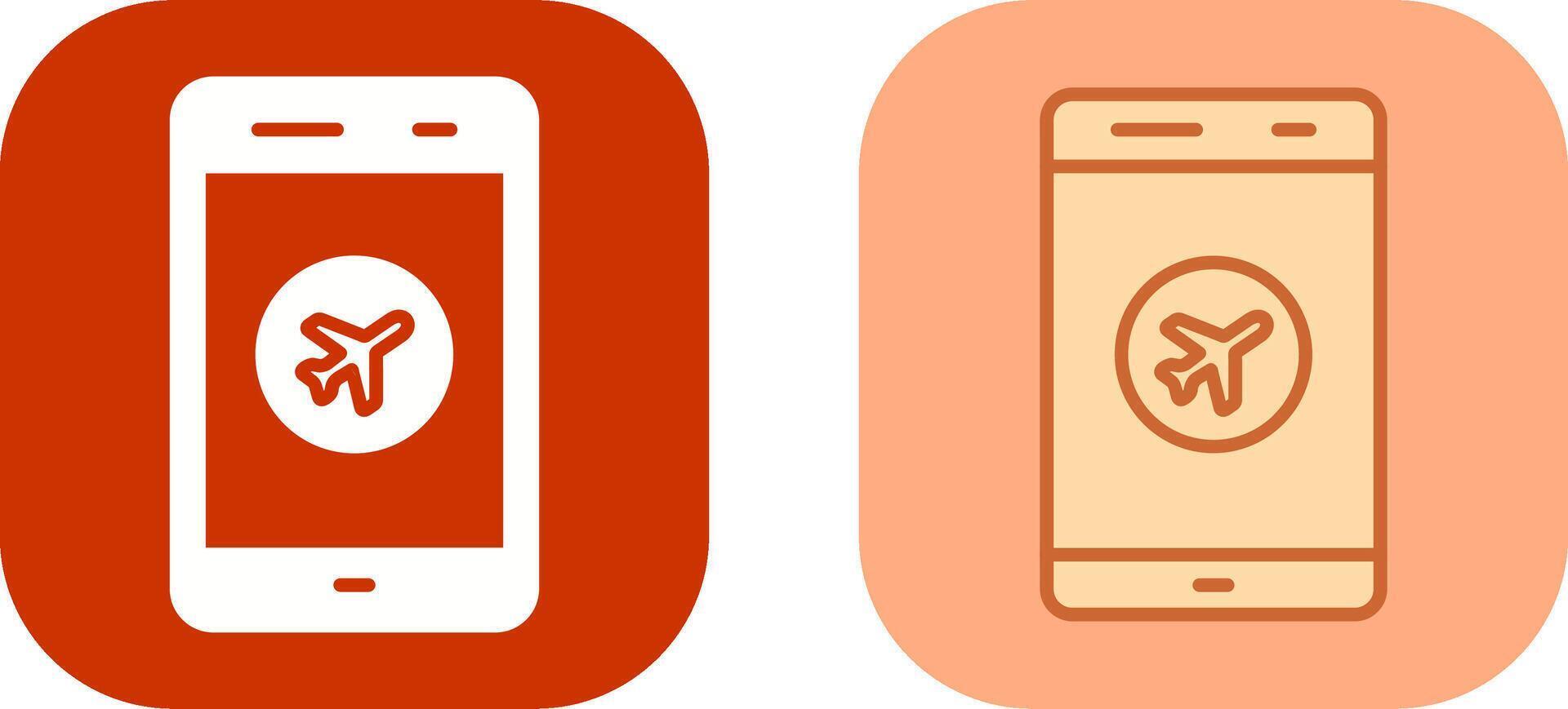 Airplane Mode Icon Design vector