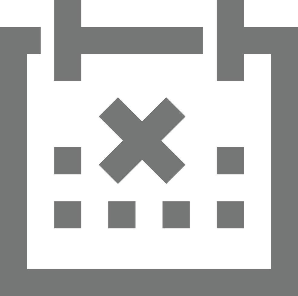 Calendar Icon symbol image for schedule or appointment vector
