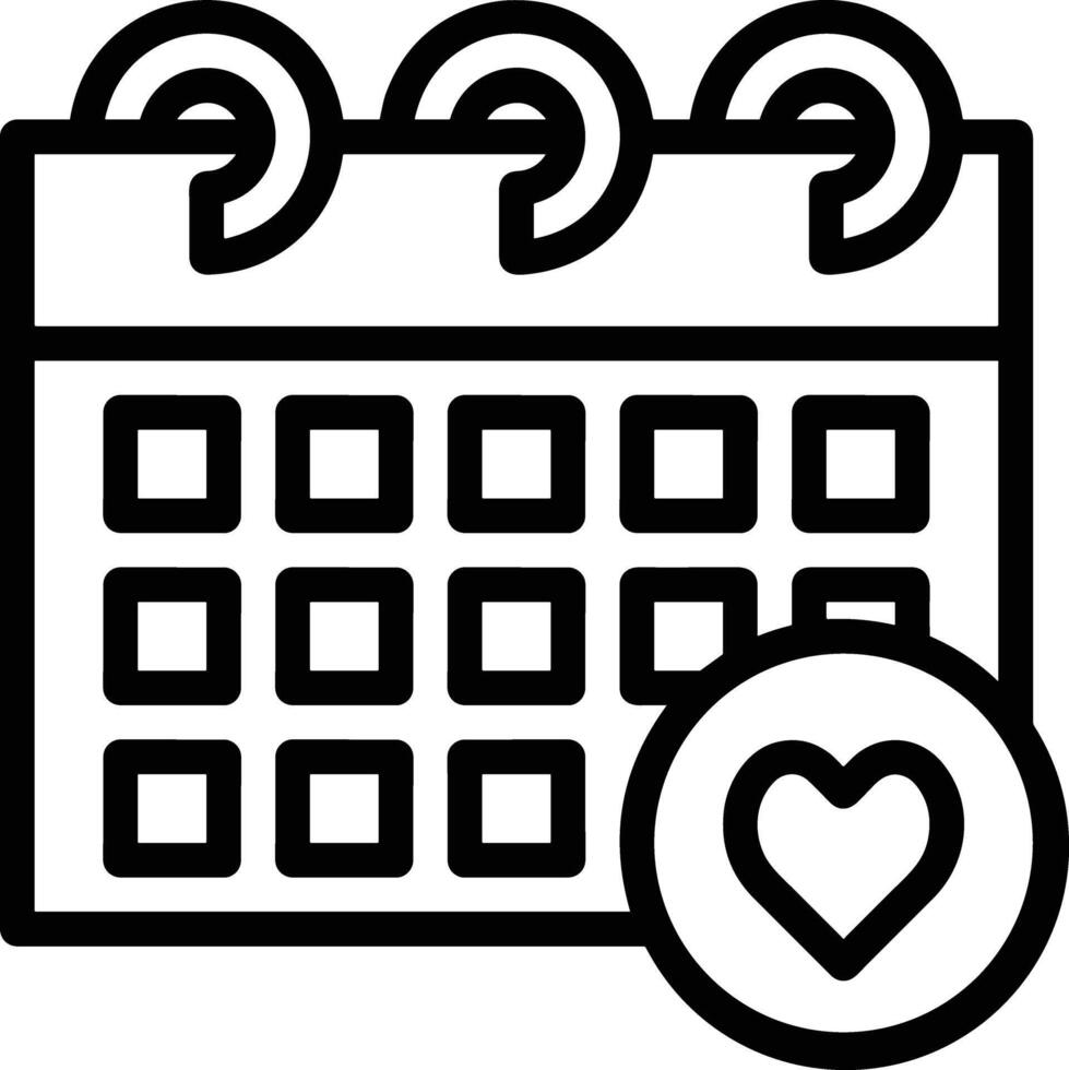 Calendar Icon symbol image for schedule or appointment vector