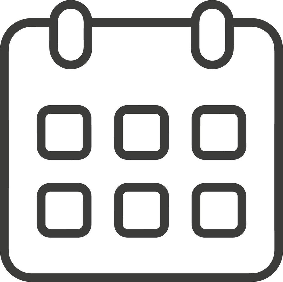 Calendar Icon symbol image for schedule or appointment vector
