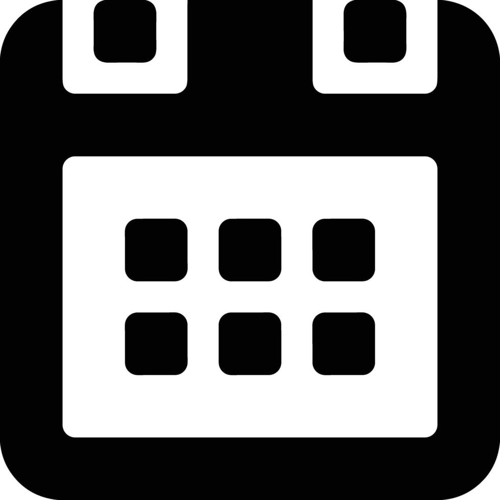 Calendar Icon symbol image for schedule or appointment vector
