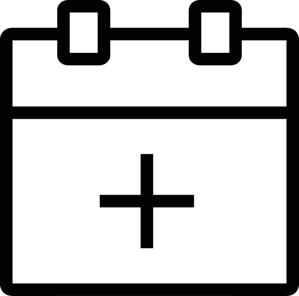 Calendar Icon symbol image for schedule or appointment vector