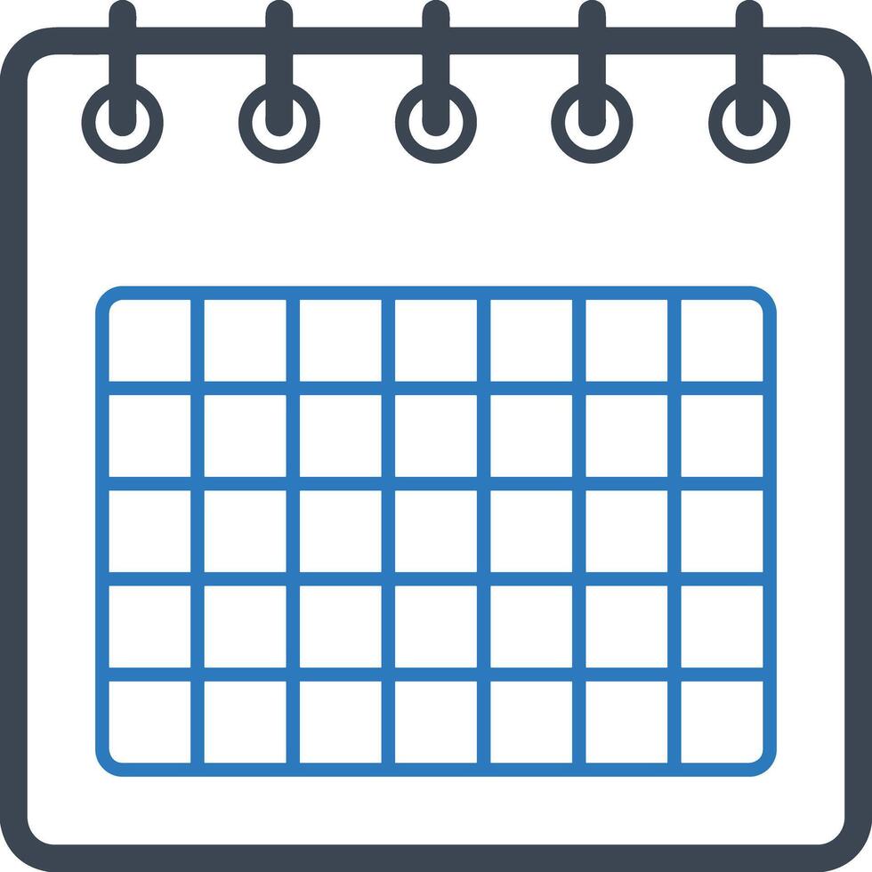 Calendar Icon symbol image for schedule or appointment vector