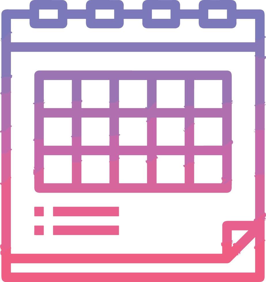 Calendar Icon symbol image for schedule or appointment vector