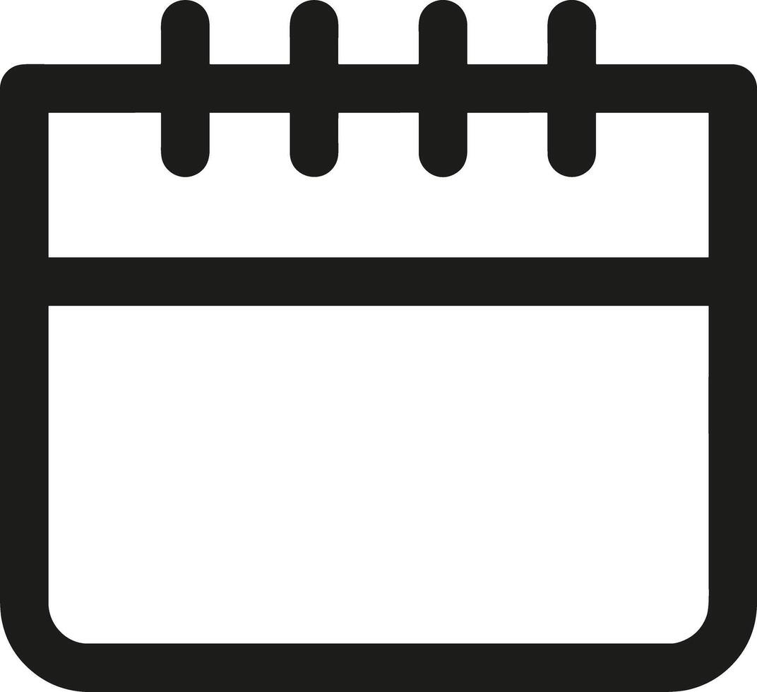 Calendar Icon symbol image for schedule or appointment vector