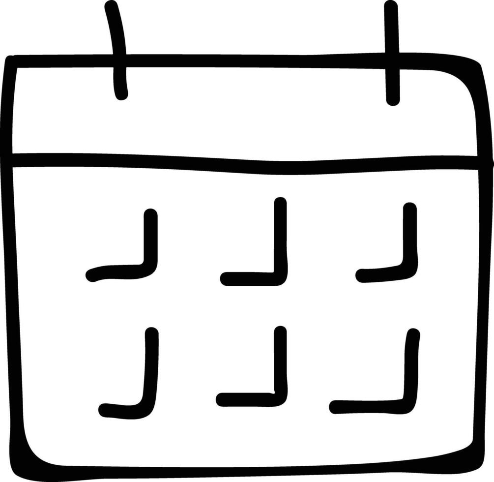 Calendar Icon symbol image for schedule or appointment vector