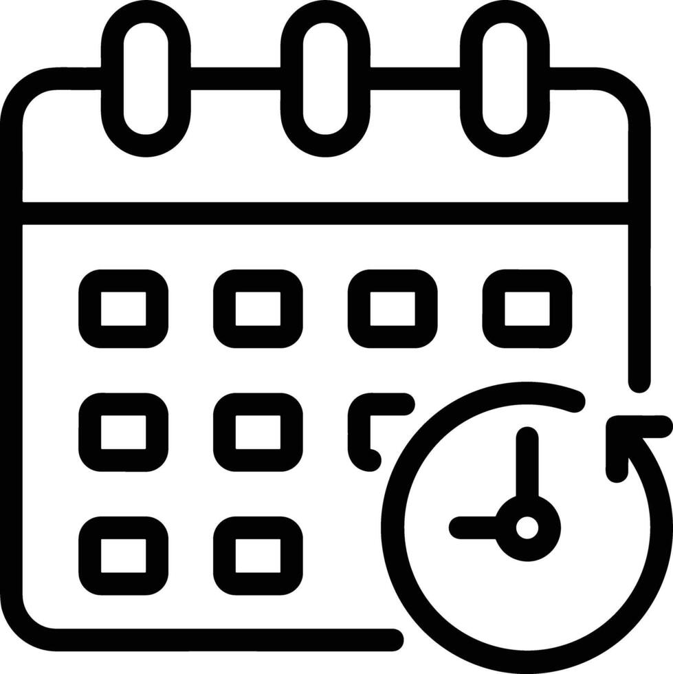 Calendar Icon symbol image for schedule or appointment vector