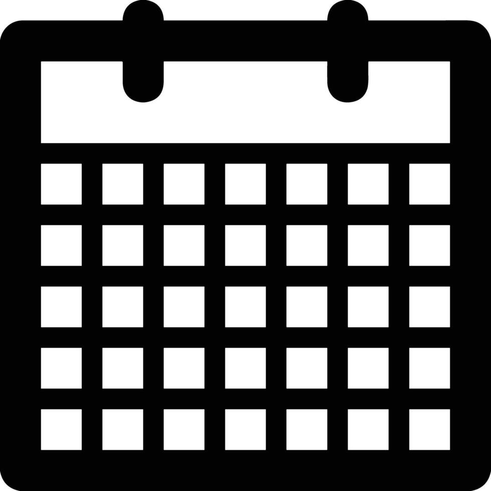 Calendar Icon symbol image for schedule or appointment vector