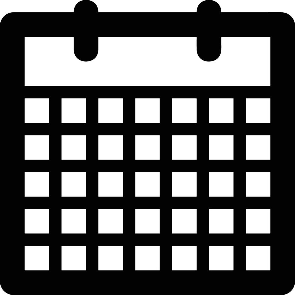 Calendar Icon symbol image for schedule or appointment vector