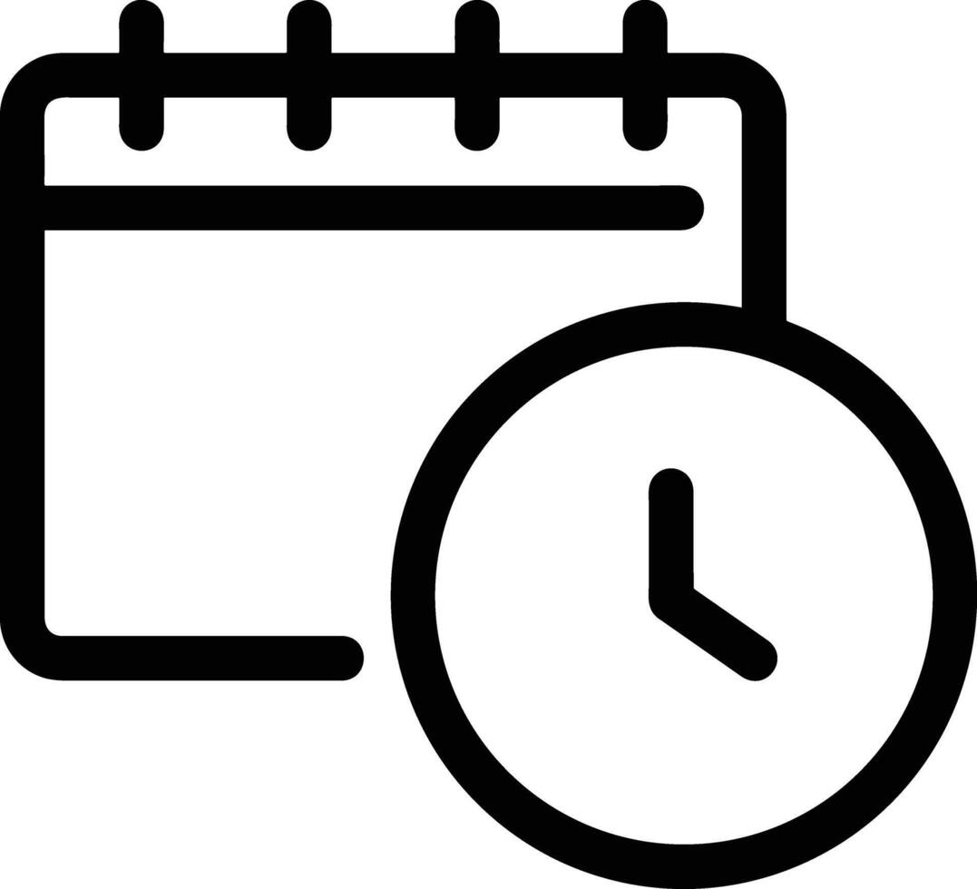 Calendar Icon symbol image for schedule or appointment vector