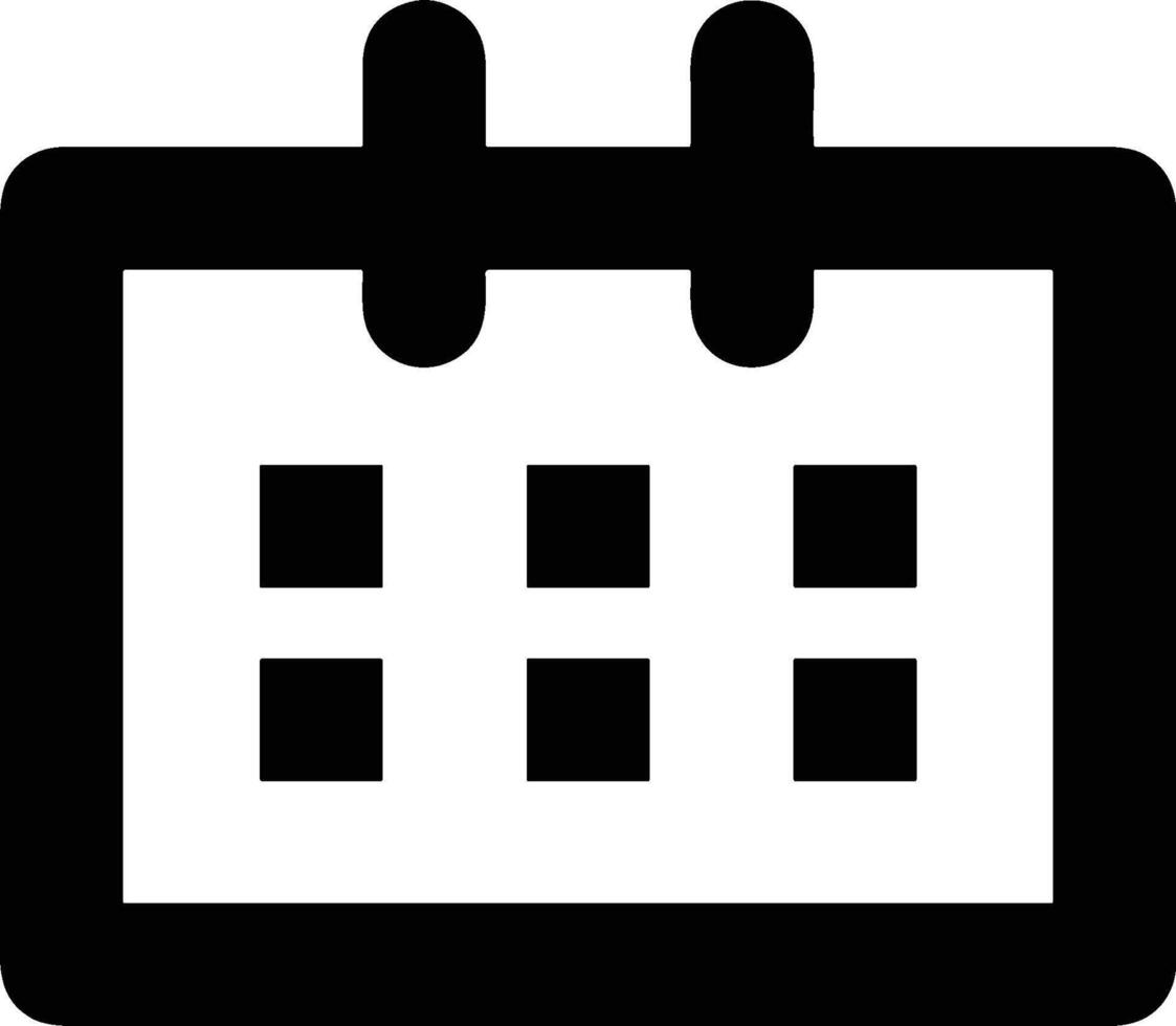 Calendar Icon symbol image for schedule or appointment vector
