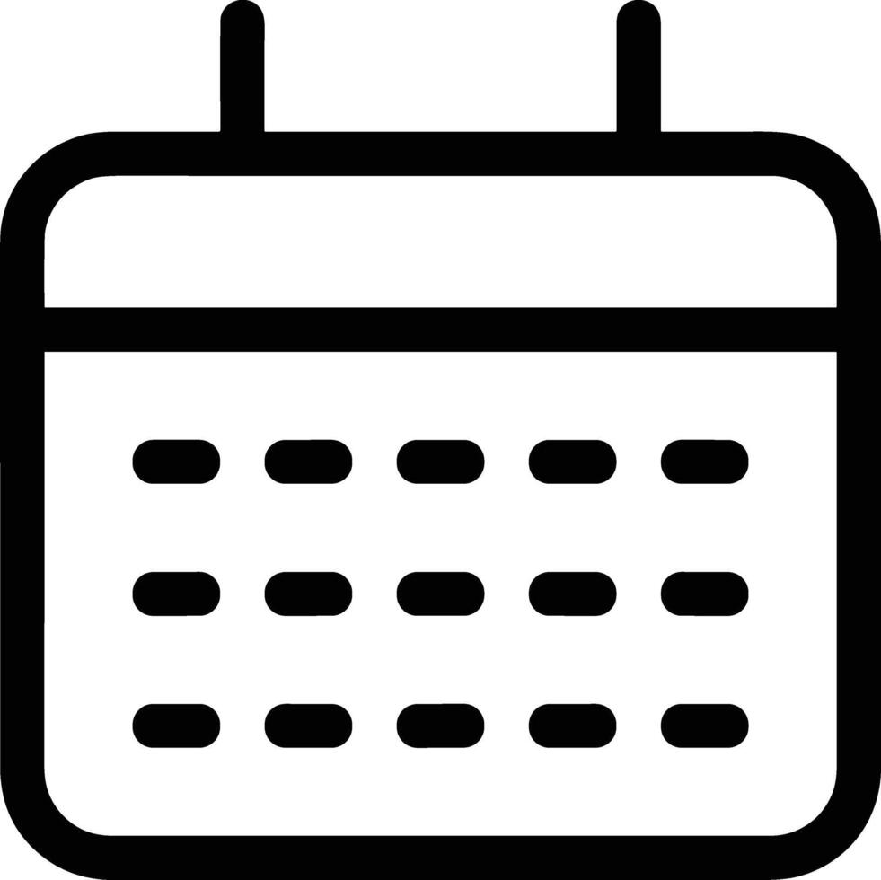 Calendar Icon symbol image for schedule or appointment vector