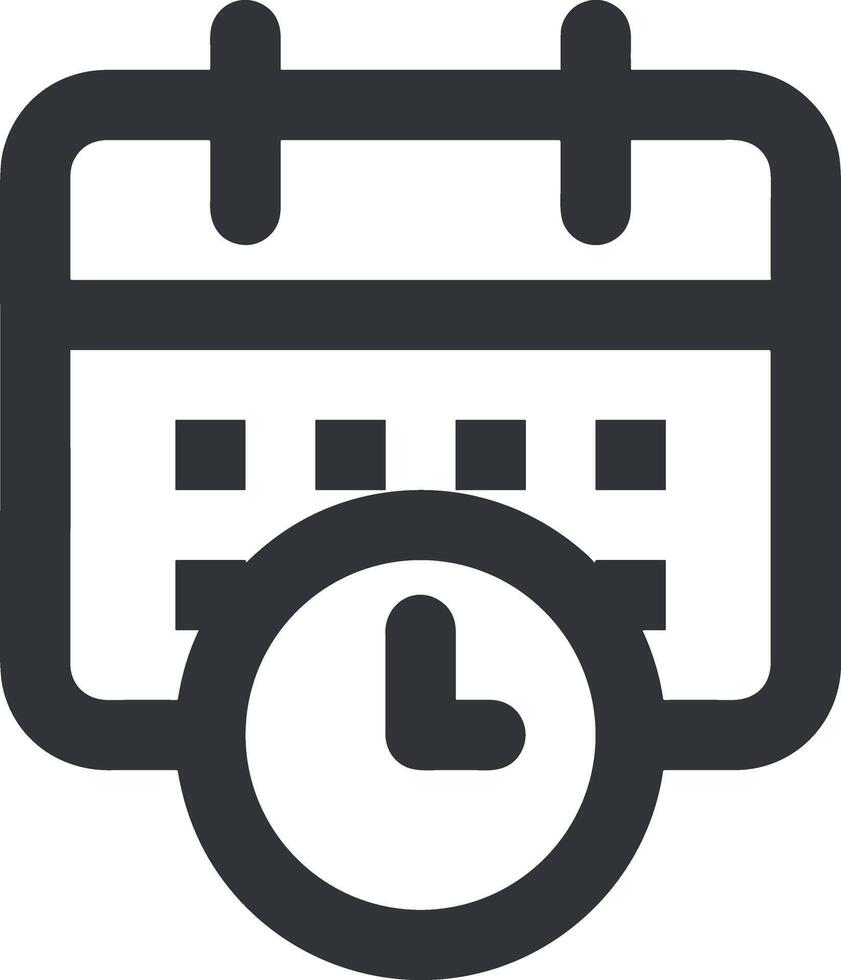 Calendar Icon symbol image for schedule or appointment vector