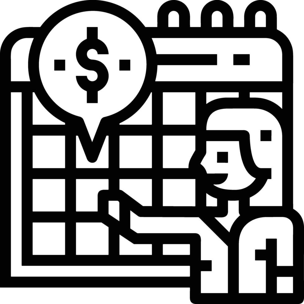 Calendar Icon symbol image for schedule or appointment vector