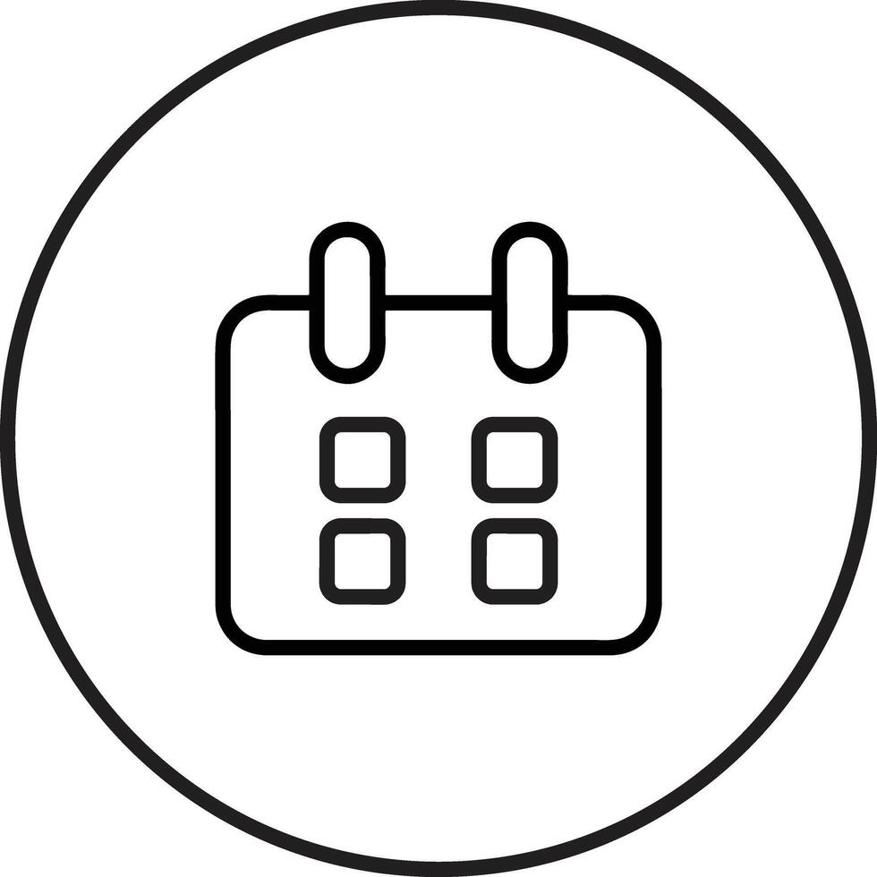 Calendar Icon symbol image for schedule or appointment vector