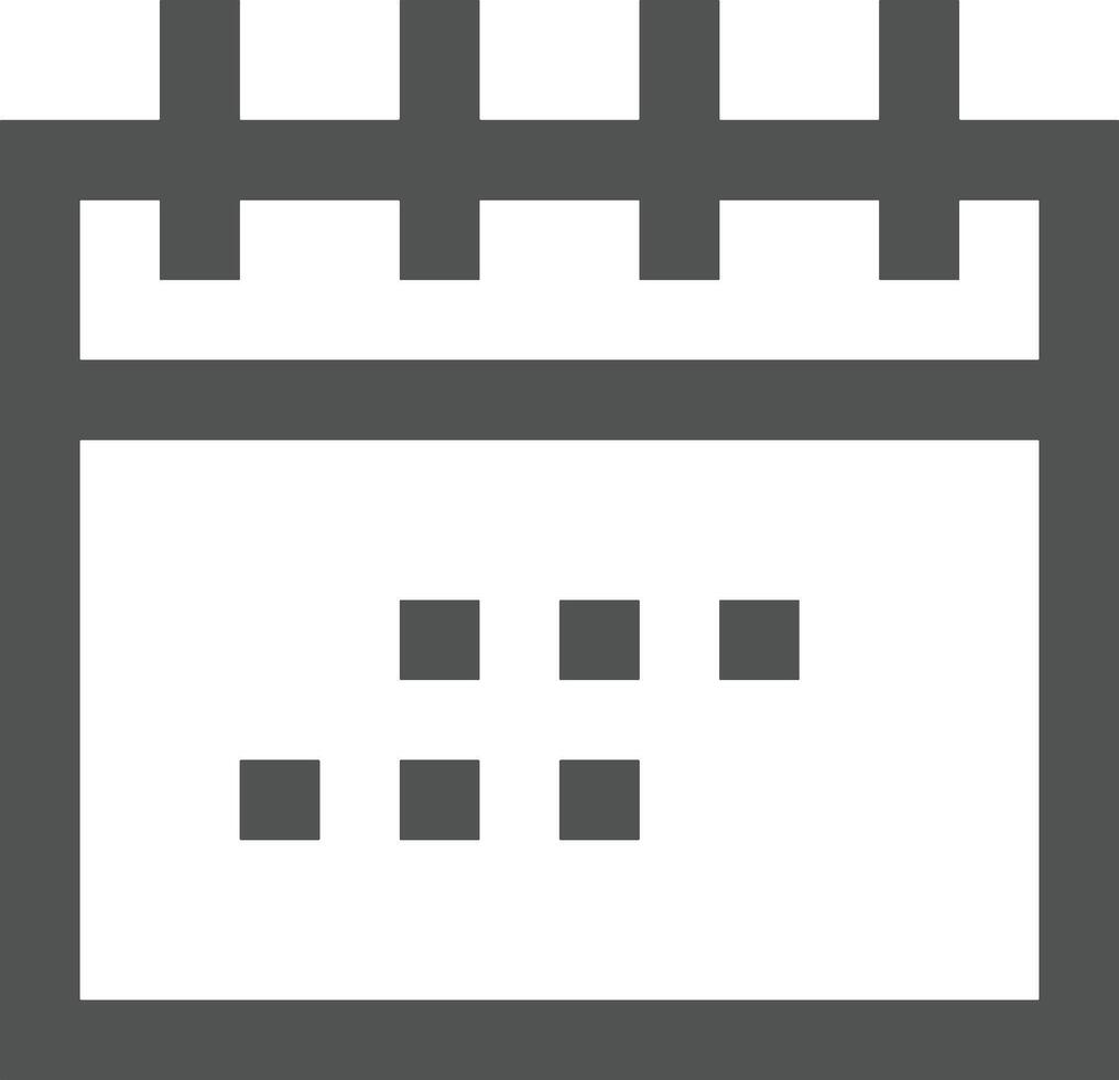 Calendar Icon symbol image for schedule or appointment vector