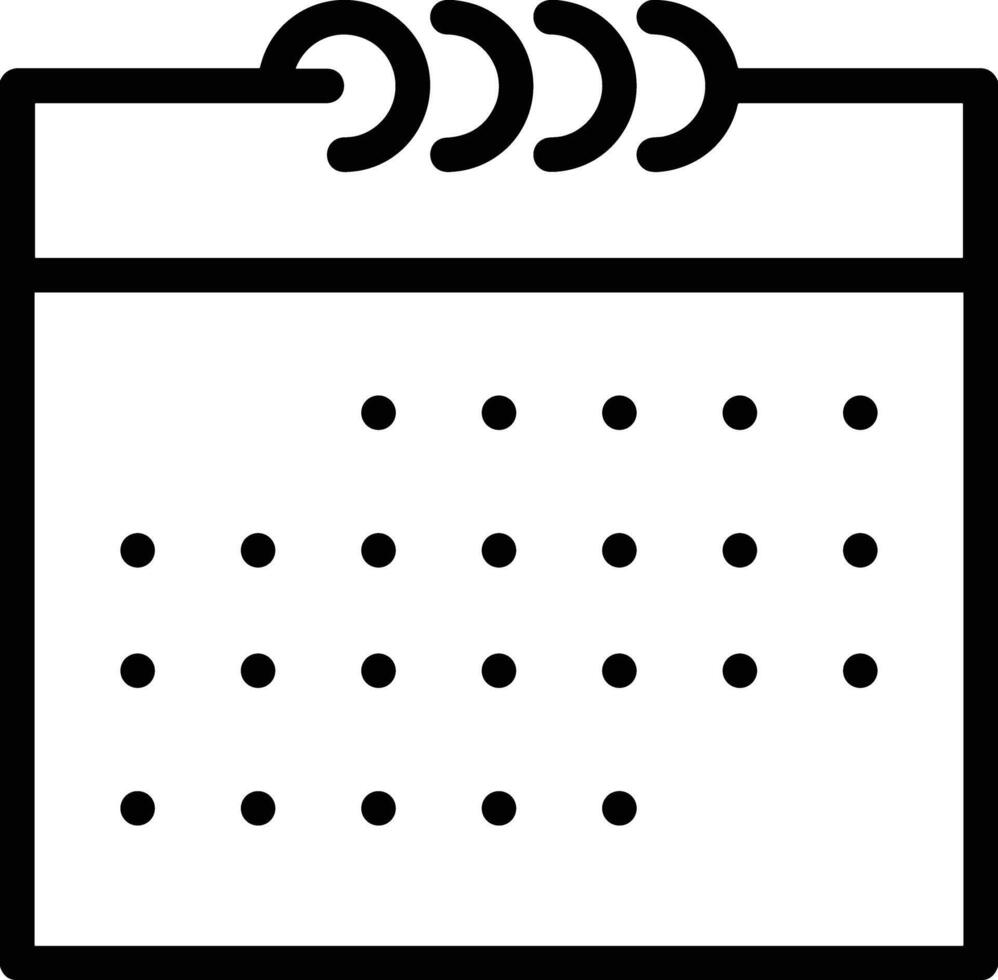 Calendar Icon symbol image for schedule or appointment vector