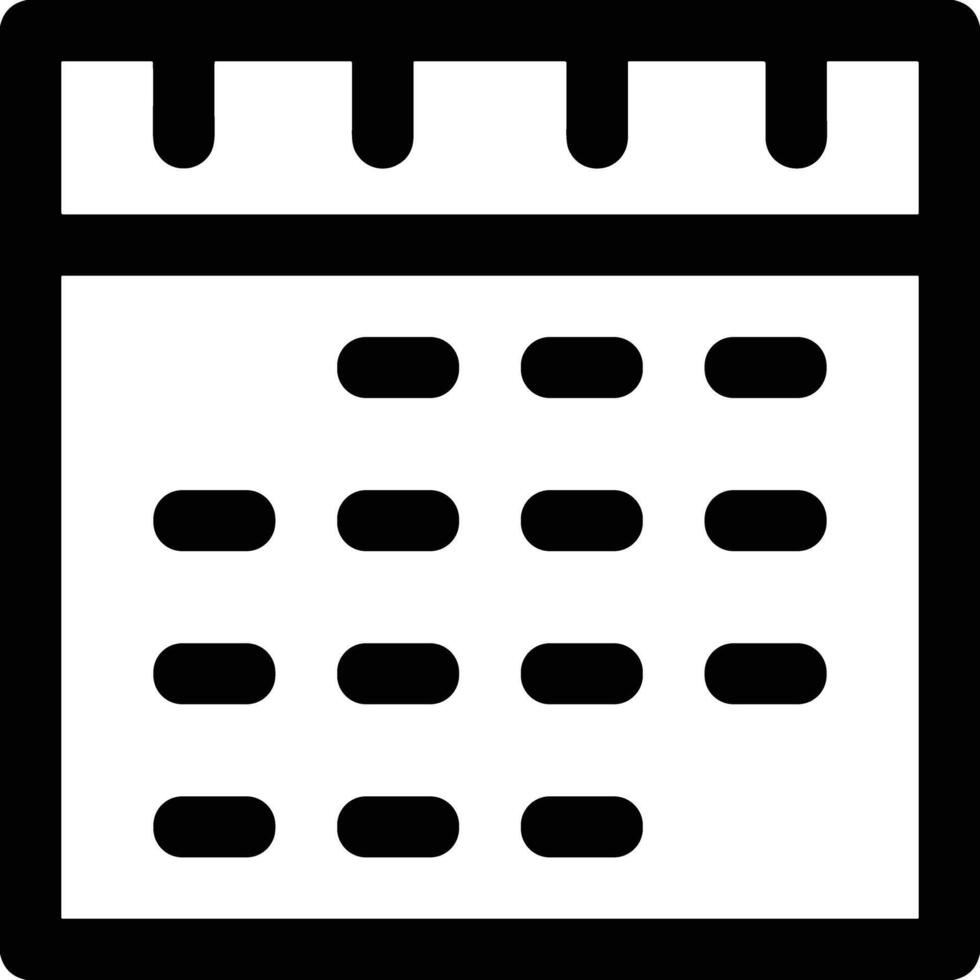 Calendar Icon symbol image for schedule or appointment vector