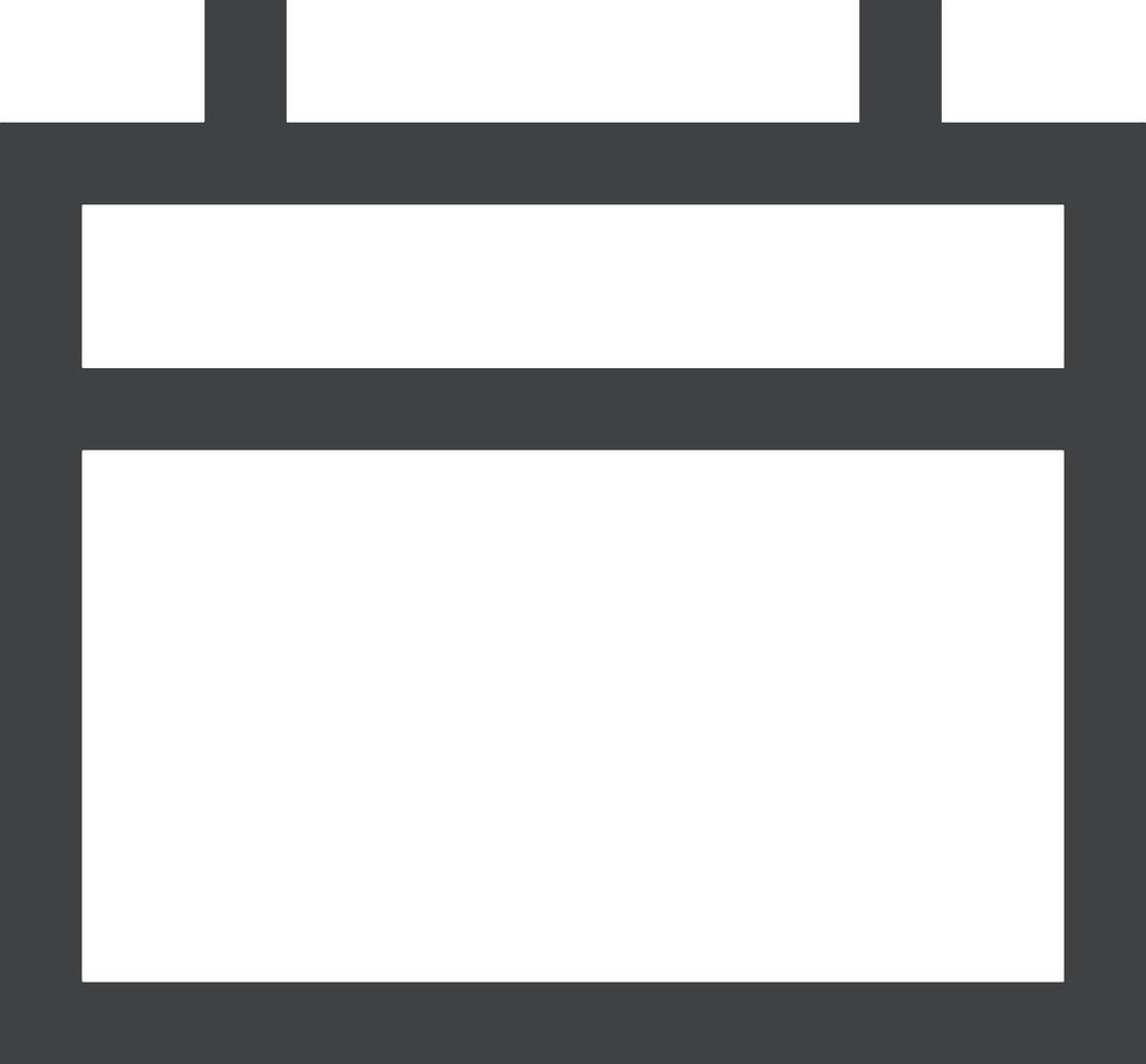 Calendar Icon symbol image for schedule or appointment vector