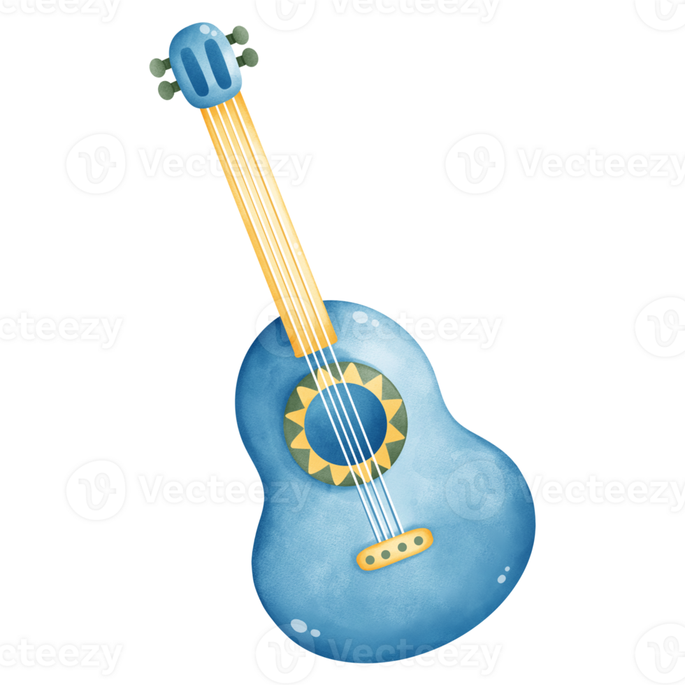 ilustración de guitarra png