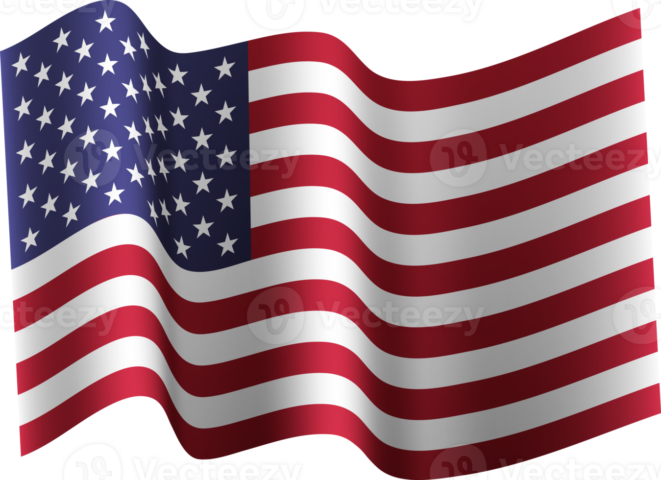 Waving Flag of United States png